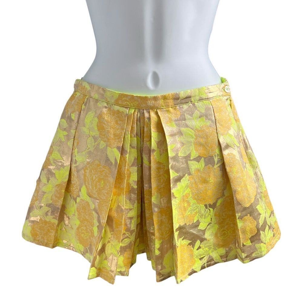 ANNE KURRIS High Belgium Designer Floral Mini Skirt Size 12